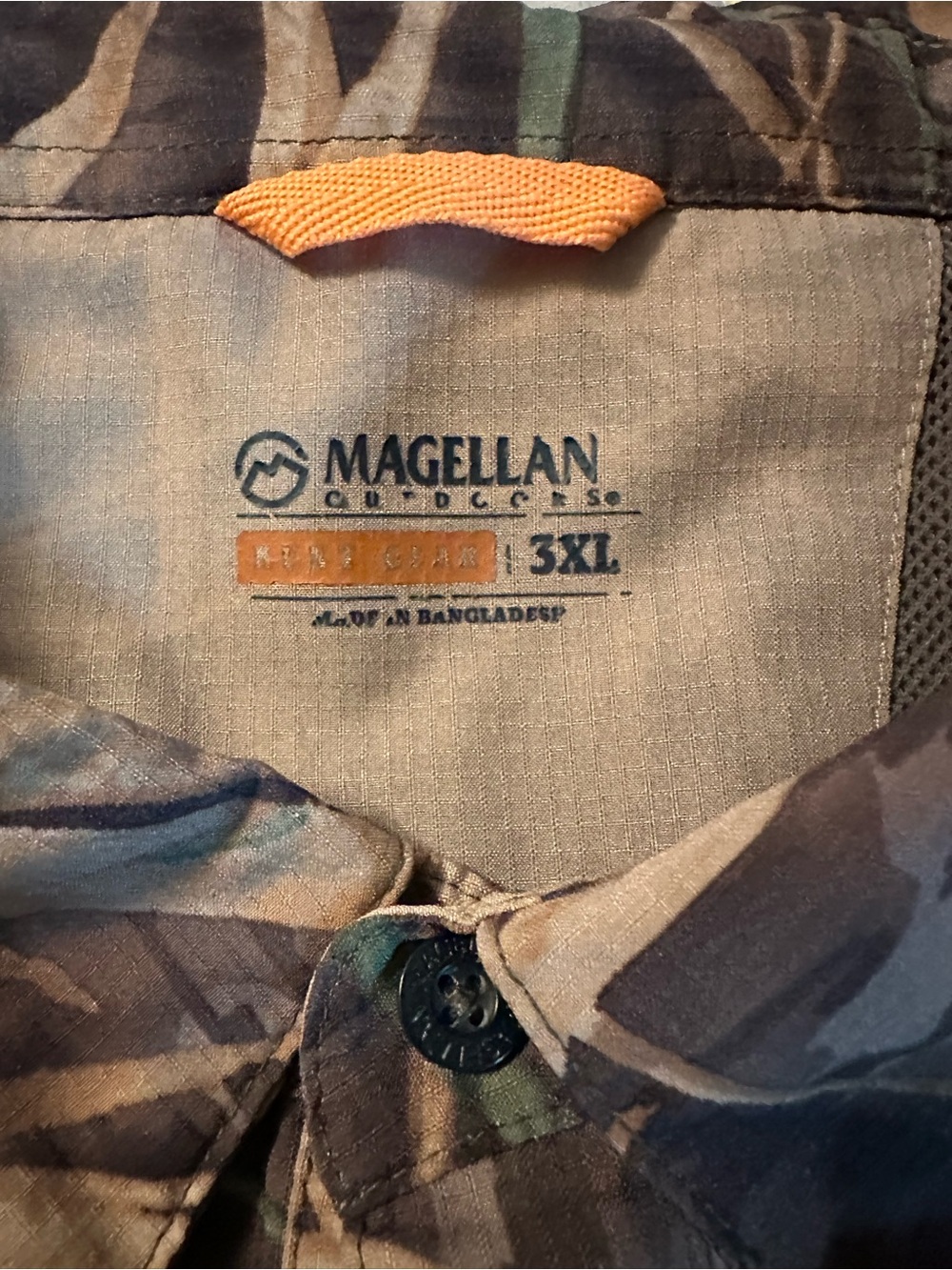 Magellan Outdoors Men's 3XL Camo Field Jacket in Green and Brown